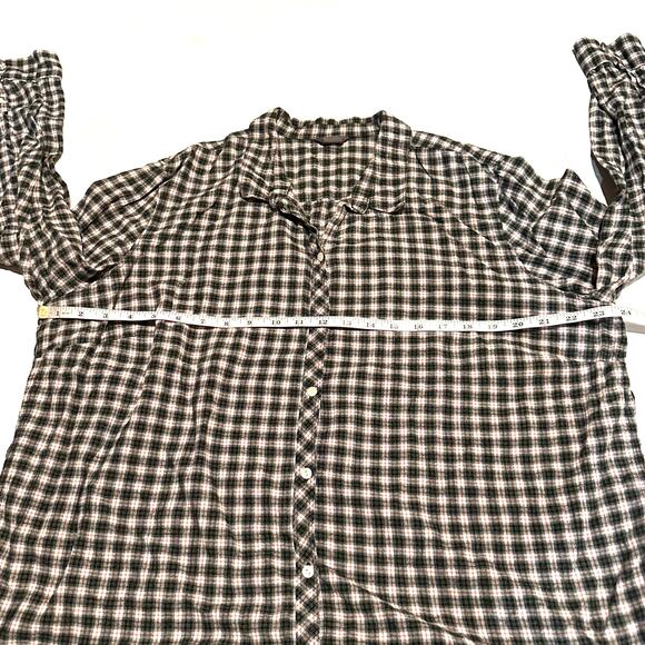 Eddie Bauer Plaid Button Front Light Flannel Shirt Women's Plus 2XL - Picture 6 of 8